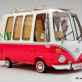 Volkswagen Kombi Bus 3d model