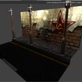 Ww2 Communist Wall Decor 3d model