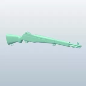 Ww2 Infantry Usa Rifle Gun 3d model