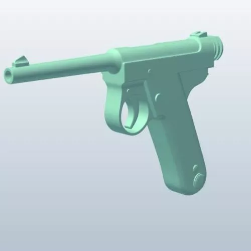 Gaming Pistol Gun 3d model