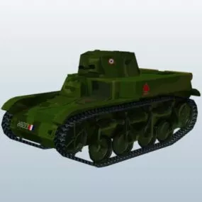 Ww2 France Amr Tank 3d model