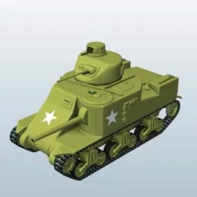 Ww2 Tank M3 3d model