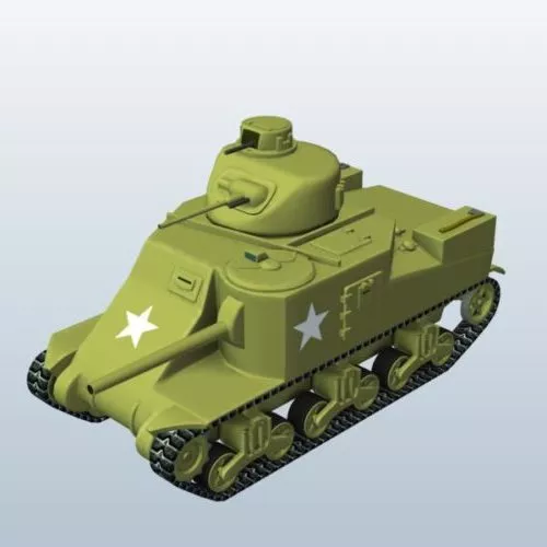 Ww2 Tank M3 3d model Ww2 Tank M3 3d model