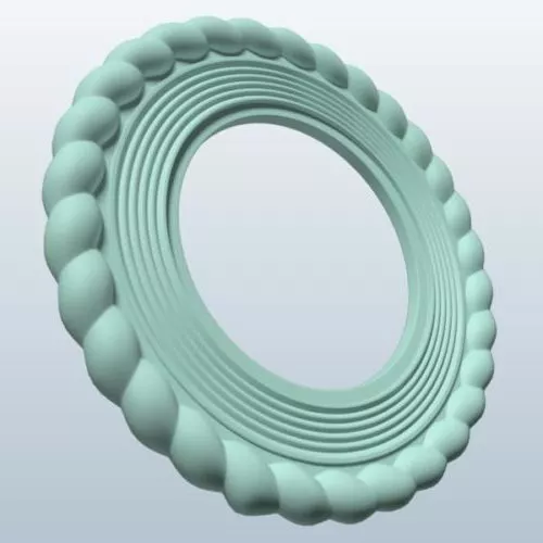 Classic Wall Decoration Line Pattern 3d model