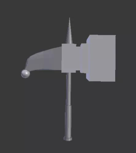 Warhammer Weapon Lowpoly 3d model Warhammer Weapon Lowpoly 3d model