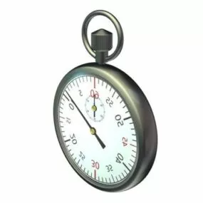 Vintage Round Watch 3d model