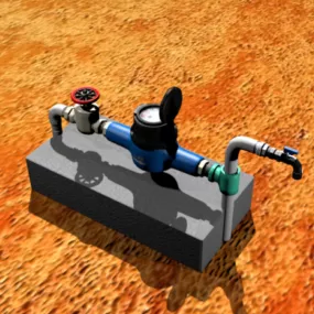Water Meter 3d model