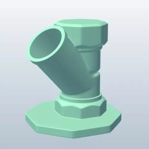 Curved Pipe Rail Street Equipment 3d model