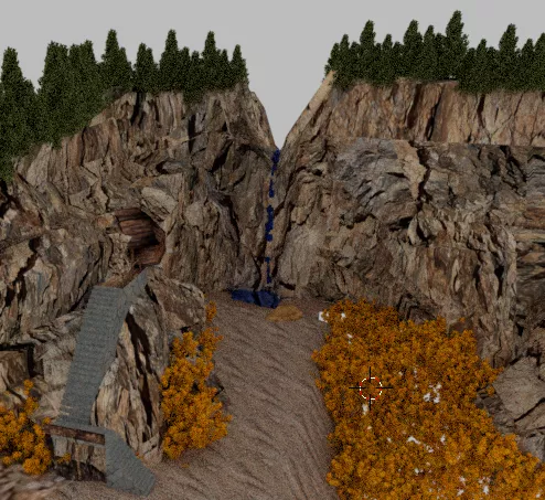 Waterfall Object 3d model