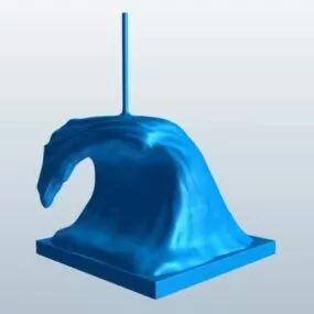 Wave Sculpture 3d model