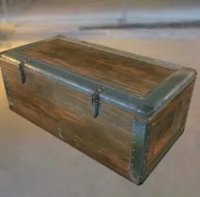 Old Weapon Box 3d model