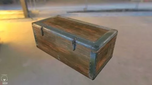 Cardboard Box With Text 3d model