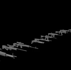 Weapons Gun Pack 3d model