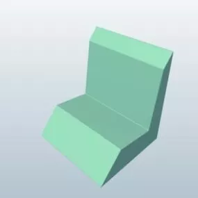 Wedge Lounger Chair Design 3d model