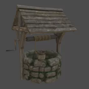 Old Stone Well 3d model