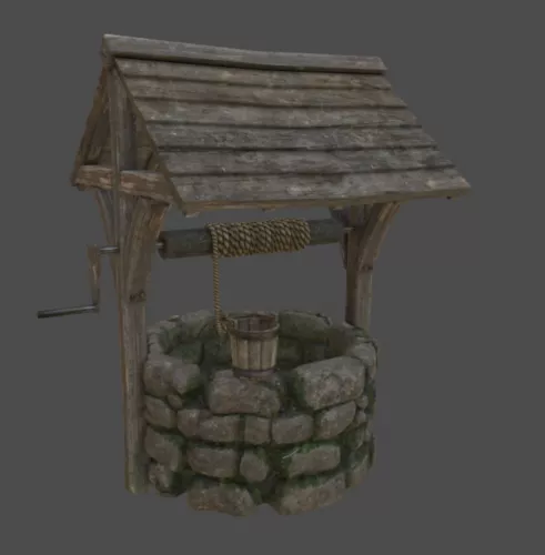 Old Stone Well 3d model Old Stone Well 3d model