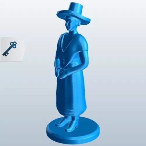 Welsh Woman Sculpture 3d model Welsh Woman Sculpture 3d model