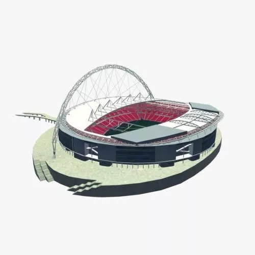 Futuristic Sphere Stadium 3d model