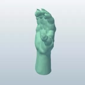 Werewolf Hand Figurine 3d model