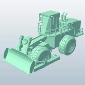Wheel Dozer Truck 3d model