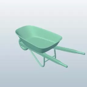 Wheel Barrow For Construction 3d model