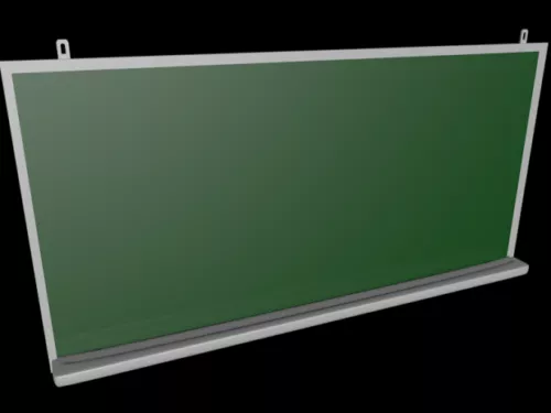 School Green Board 3d model School Green Board 3d model
