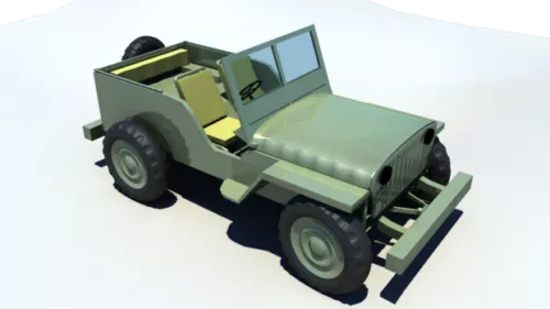 Willy Jeep Car 3d model Willy Jeep Car 3d model