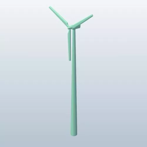 Electric Wind Turbine 3d model