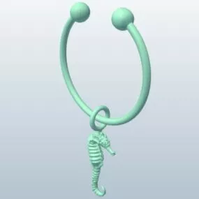 Fob Seahorse Key 3d model