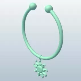 Wine Glass Ring 3d model