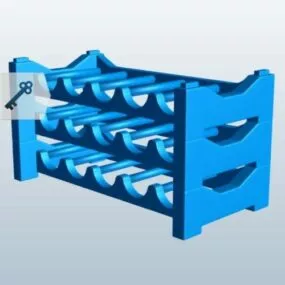 Small Wine Rack 3d model