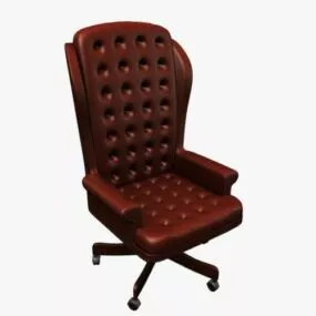 Wingback Chair Office Furniture 3d model