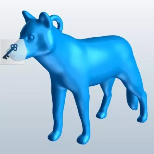 Art Figurine Curved Lines 3d model