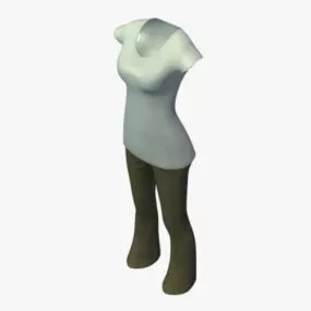 Woman Work Casual Fashion 3d model