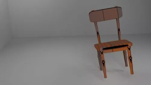 Common Wooden Chair V1 3d model Common Wooden Chair V1 3d model