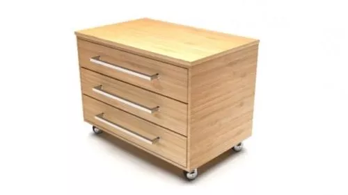 Office Wooden Drawer 3d model Office Wooden Drawer 3d model
