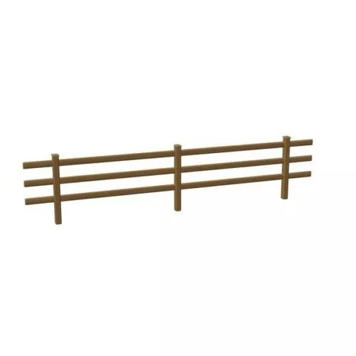Steel Fence Modular 3d model