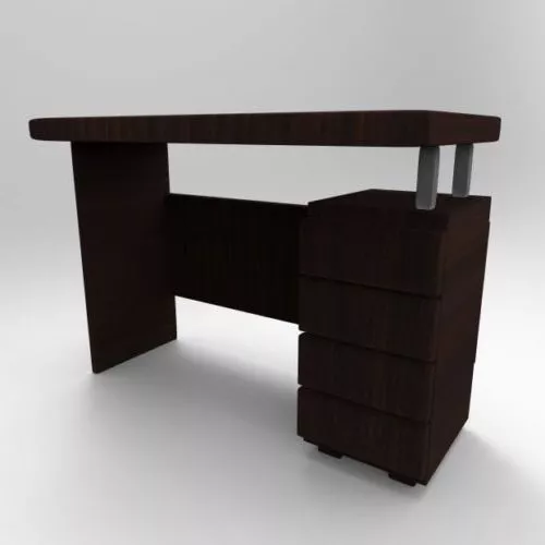 Wooden Working Computer Table 3d model Wooden Working Computer Table 3d model