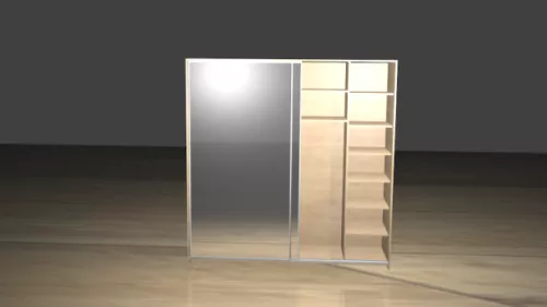 Japanese Simple Wardrobe 3d model
