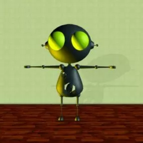 Industrial Sci-fi Worker Robot 3d model