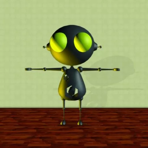 Industrial Sci-fi Worker Robot 3d model Industrial Sci-fi Worker Robot 3d model