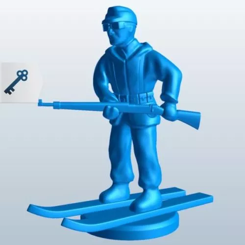 Chinese Soldier In Uniform 3d model