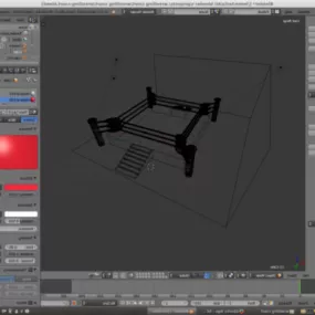 Wrestling Court Design 3d model