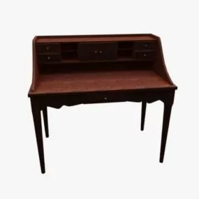 Wooden Writing Desk 3d model