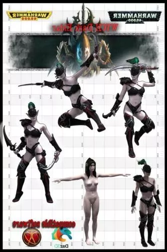 Wych Dark Characters 3d model Wych Dark Characters 3d model