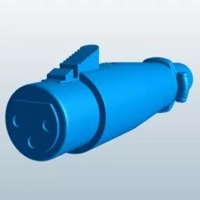 Xlr Connector Female Head 3d model