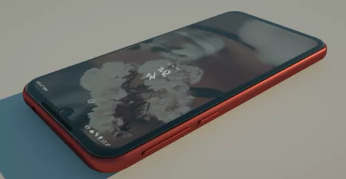 Red Xiaomi Redmi Note 7 Phone 3d model Red Xiaomi Redmi Note 7 Phone 3d model