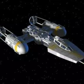 Y-wing Starfighter V1 3d model