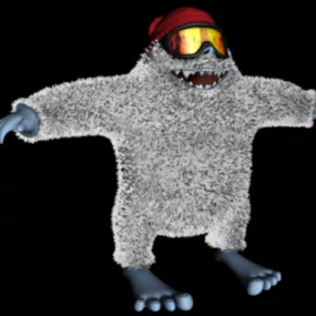 Yeti Beast Character 3d model