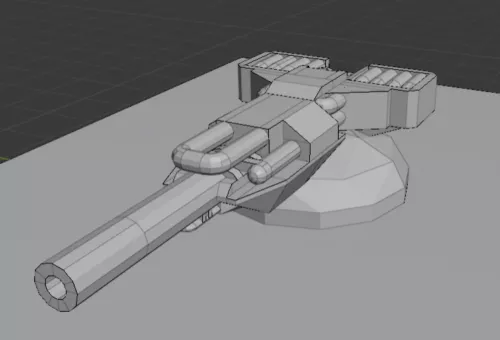 M4a1 Rifle Gun With Scope 3d model